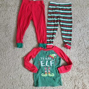 3 items - 3T Unisex holiday pajamas